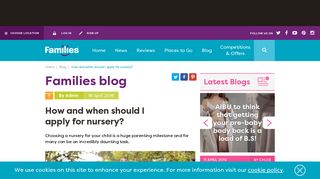 How and when should I apply for nursery - Families Online