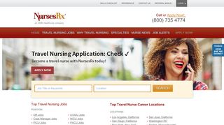 Travel Nursing Jobs | NursesRx Travel Nurse Agency