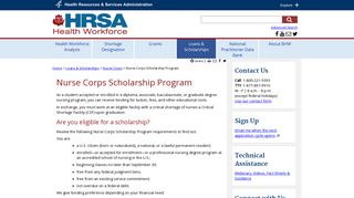 NURSE Corps Scholarship Program | Bureau of Health Workforce