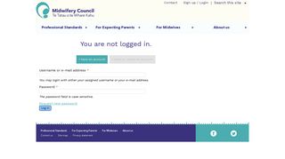 Sign up / Login - Midwifery Council