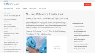 Nursing Reference Center Plus I Evidence-Based Nursing Tool I ...