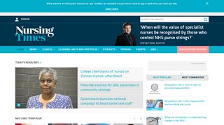 Nursing Times: Resources for the nursing profession