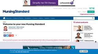 Welcome to your new Nursing Standard | RCNi
