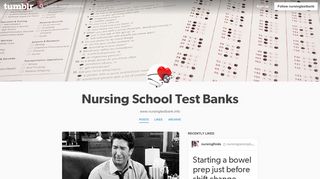 Nursing School Test Banks