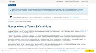 Nursys e-Notify Terms & Conditions - Nursys®