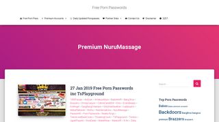 NuruMassage - Free Porn Passwords
