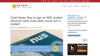 Cash hacks: How to get an NUS student discount card, even when you ...