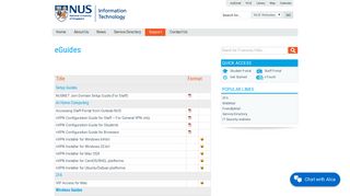 eGuides | NUS Information Technology