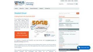 Student Email | NUS Information Technology