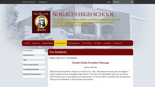 For Students - Nogales High School