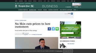 Nu Skin cuts prices to lure customers | Bangkok Post: business