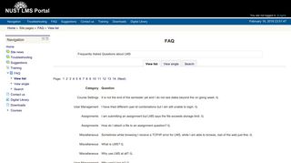 FAQ - LMS NUST Portal