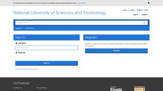 Sign In | National University of Sciences and Technology | Academic ...