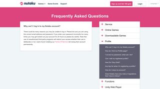 FAQ - Why can't I log in to my Nutaku account?| Nutaku