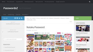 Nutaku Password | PasswordsZ