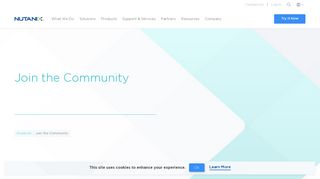 Join the Nutanix Community to Download Community Edition
