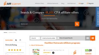 Nutracash Affiliate Programs | Nutracash CPA Affiliate Offers | Affscanner