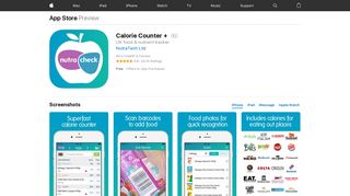 Calorie Counter + on the App Store - iTunes - Apple