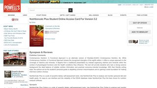 Nutritioncalc Plus Online Student Access Card Updated with Myplate ...