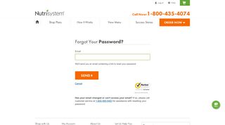 Forgot Password | Nutrisystem®