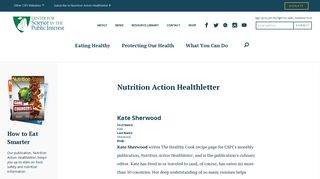Nutrition Action Healthletter | Center for Science in the Public Interest