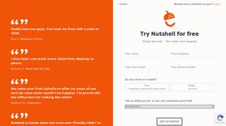 Nutshell | Sign up for a free trial
