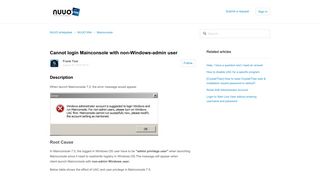 Cannot login Mainconsole with non-Windows-admin user – NUUO ...