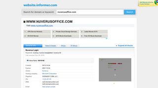 nuverusoffice.com at WI. Nuverus Login - Website Informer