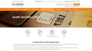 Visa Share Secured Card| NuVision Credit Union Credit Cards
