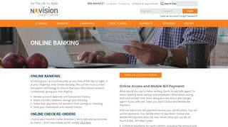 Online Banking with a NuVision Credit Union Account