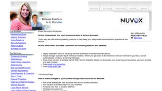 NuVox Communications :: Our Services :: Email Services & Protection