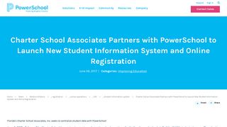Charter School Associates Partners with PowerSchool to Launch New ...
