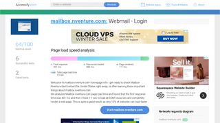 Access mailbox.nventure.com. Webmail - Login