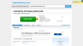 nviportal.nationalvision.com at WI. Portal Login - Website Informer