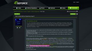 How to skip GeForce Experience log-in? - GeForce Forums