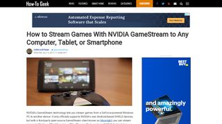 How to Stream Games With NVIDIA GameStream to Any Computer ...