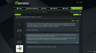 Can I use Geforce Experience without an account? - GeForce Forums