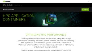 HPC Application Containers | NVIDIA GPU Cloud