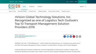 nVision Global Technology Solutions, Inc. Recognized as one of ...