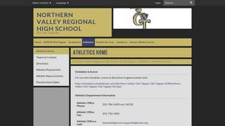 Athletics Home - Northern Valley Regional High School at Old Tappan