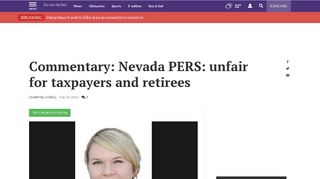 Commentary: Nevada PERS: unfair for taxpayers and retirees ...