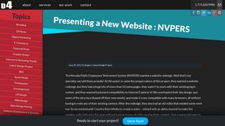 Presenting a New Website : NVPERS | D4 Advanced Media