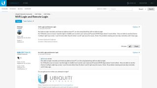 NVR Login and Remote Login - Ubiquiti Networks Community
