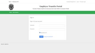 Sign in - nvs employees transfer portal
