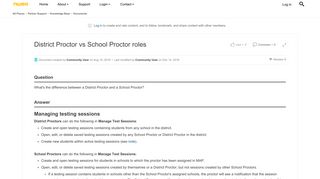 District Proctor vs School Proctor roles | NWEA Connection