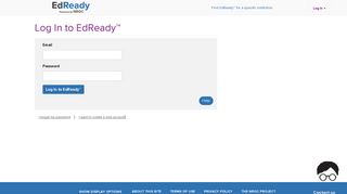 EdReady™ Application Log In
