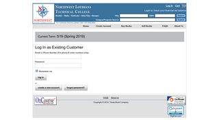Log In as Existing Customer - NWLTC - Course Driven Website