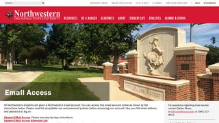 Email Access | Northwestern Oklahoma State University