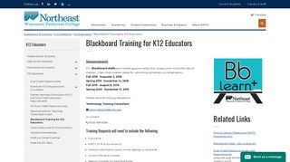 Blackboard Training for K12 Educators - Northeast Wisconsin ...