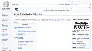 National Wild Turkey Federation - Wikipedia